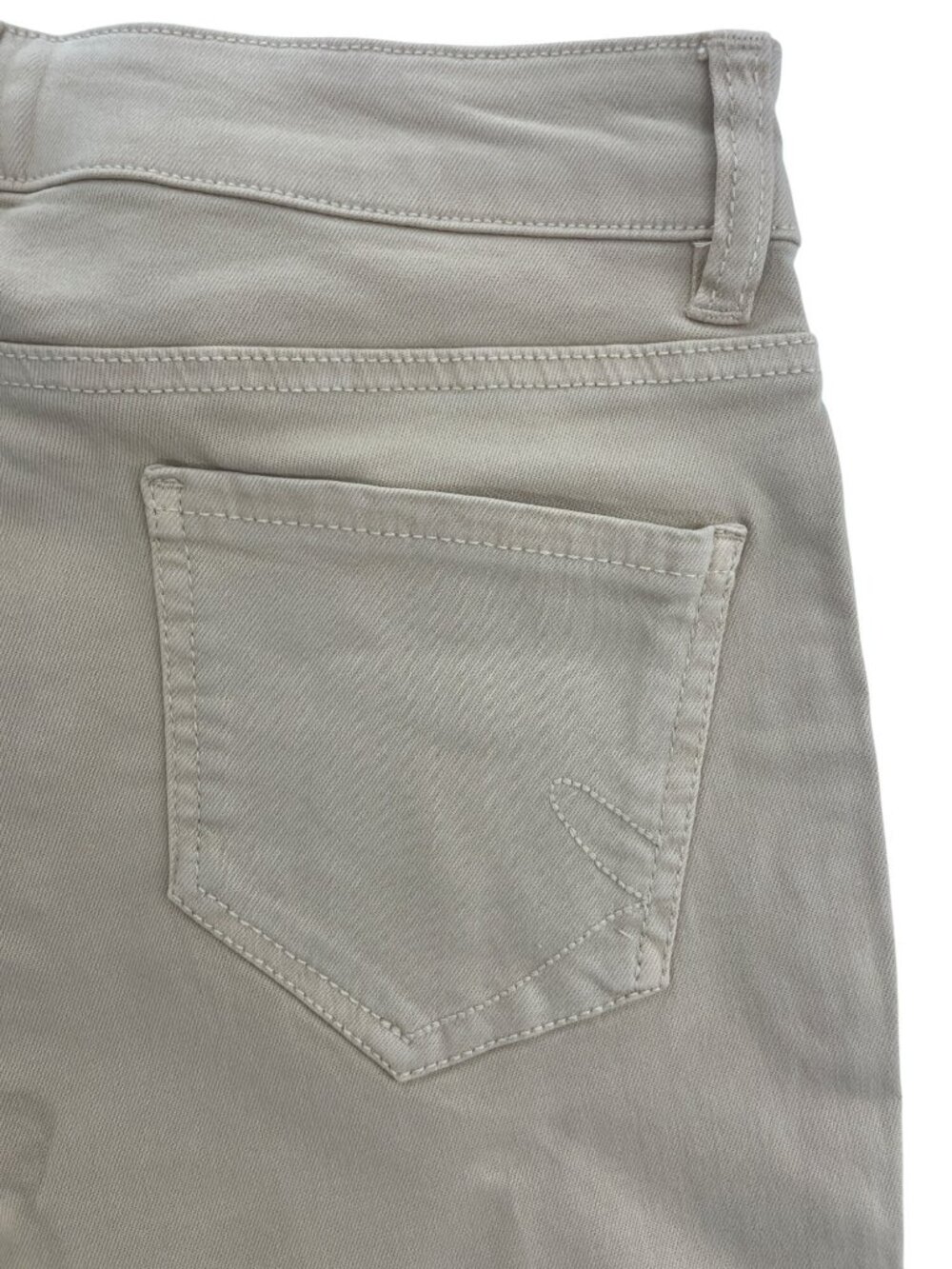Renuar Beige High-Rise Flared Pants Frayed Hem Comfy Women's Size 2 MSRP$110 NWT - Picture 5 of 11
